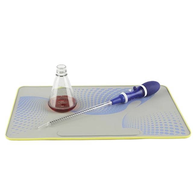 Tapis de laboratoire jaune/gris